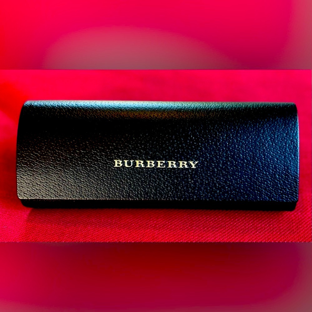 Burberry Black Pebbled Eyeglass Hard Case